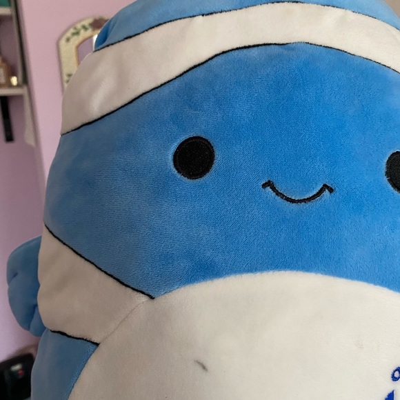 Ricky squishmallow 12” blue clownfish with anchor - Picture 4 of 6